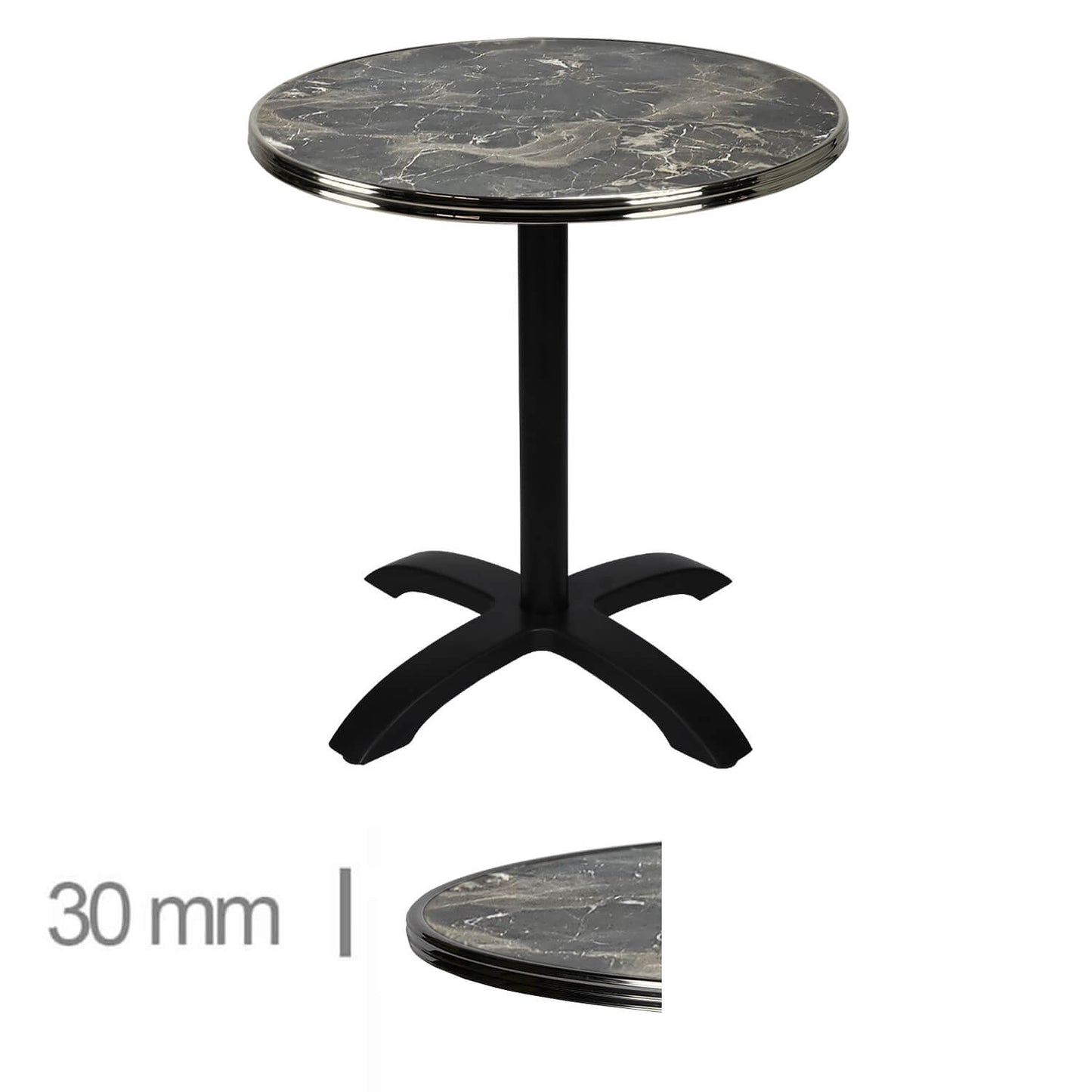 Table Werzalit Brownie 60Cm