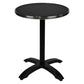 Table Werzalit Noir 70Cm