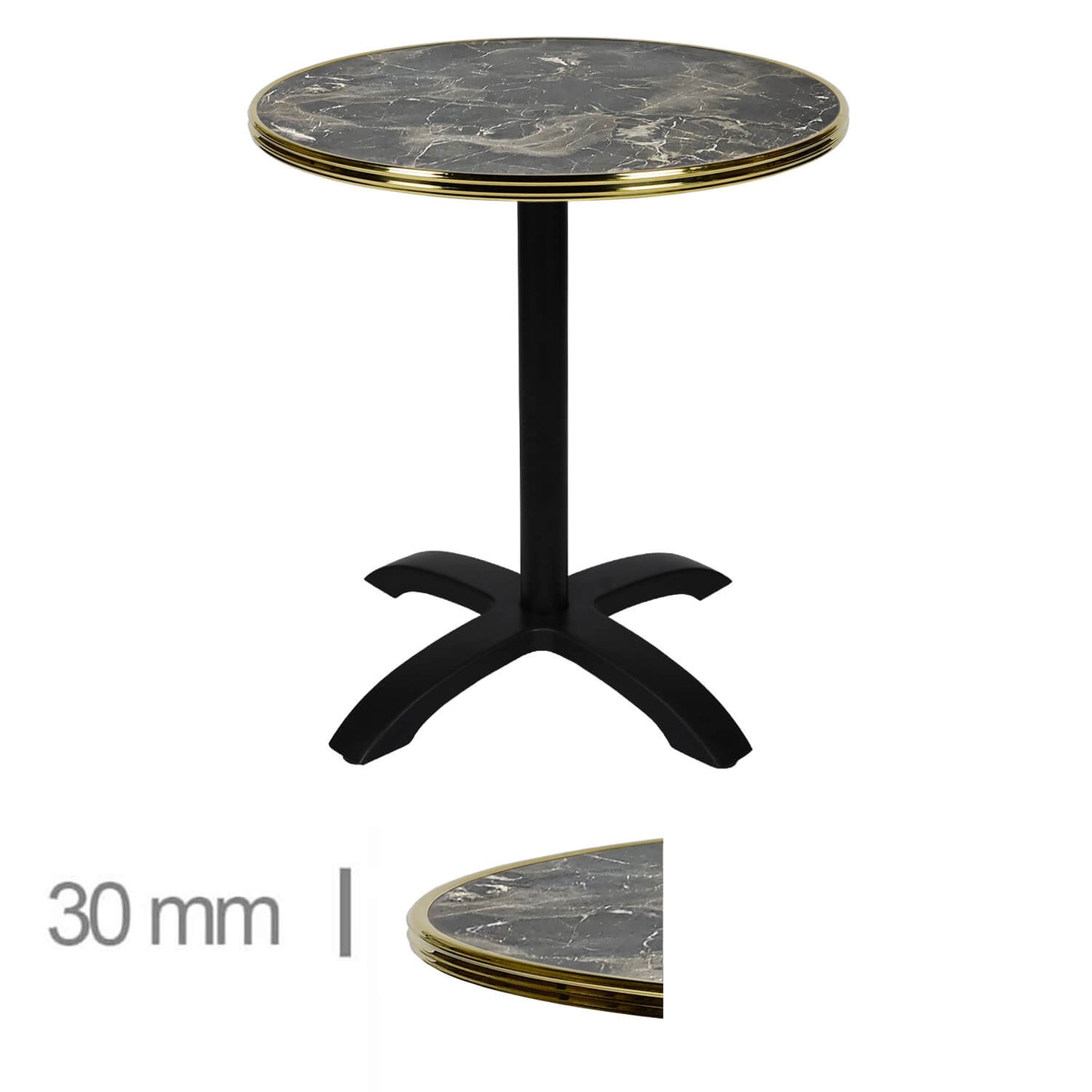 Table Werzalit Brownie 60Cm