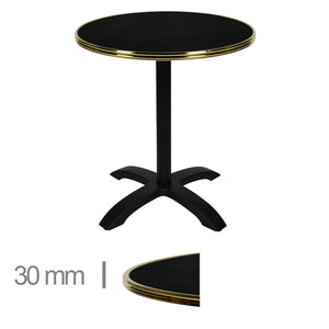 Table Pliable Werzalit Noir 70Cm