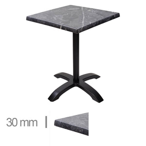 Werzalit Marquina dobrável Tabela 70 × 70cm