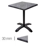 Werzalit Marquina dobrável Tabela 70 × 70cm