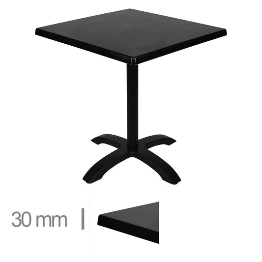 Table Pliable Werzalit Zwart 60×60Cm