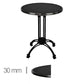 Table Werzalit Noir 70Cm