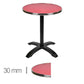 Table Werzalit Rouge 70Cm