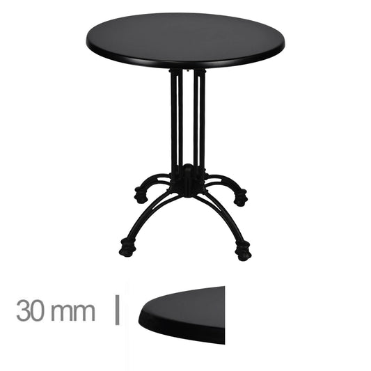 Table Werzalit Noir 70Cm