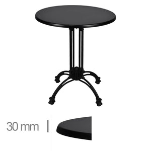 Black Werzalit Table 70cm