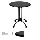Black Werzalit Table 70cm