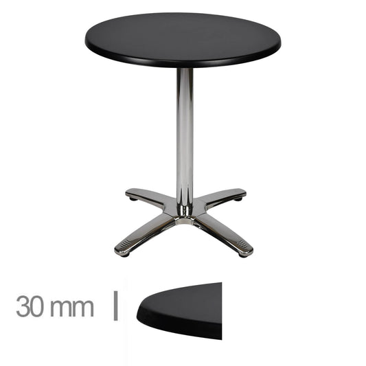 Table Werzalit Noir 70Cm