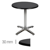 Black Werzalit Tabla 70cm