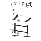 Pied De Table De Café Aluminium 56×8 Hauteur 72