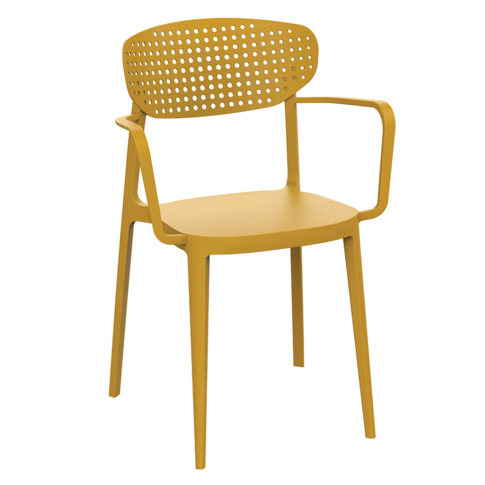 Silla de color mostaza