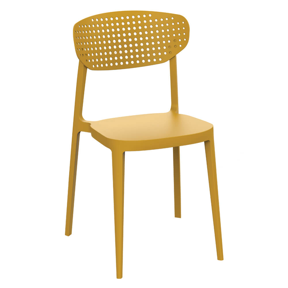 Silla de color mostaza