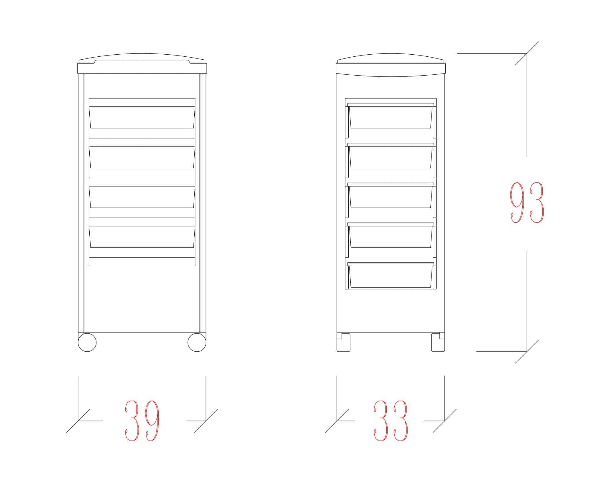 Wow Carrello per acconciature