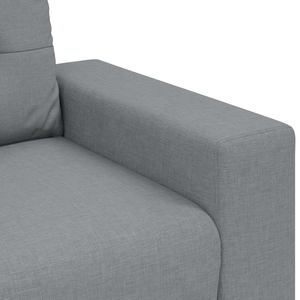 Ensemble de Canapés avec coussin avec oreiller Gris tissu