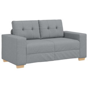 Ensemble de Canapés avec coussin avec oreiller Gris tissu