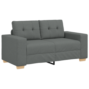 Ensemble de Canapés avec coussin avec oreiller Gris tissu
