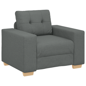 Ensemble de Canapés avec coussin avec oreiller Gris tissu
