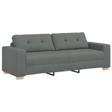 Ensemble de Canapés avec coussin avec oreiller Gris tissu