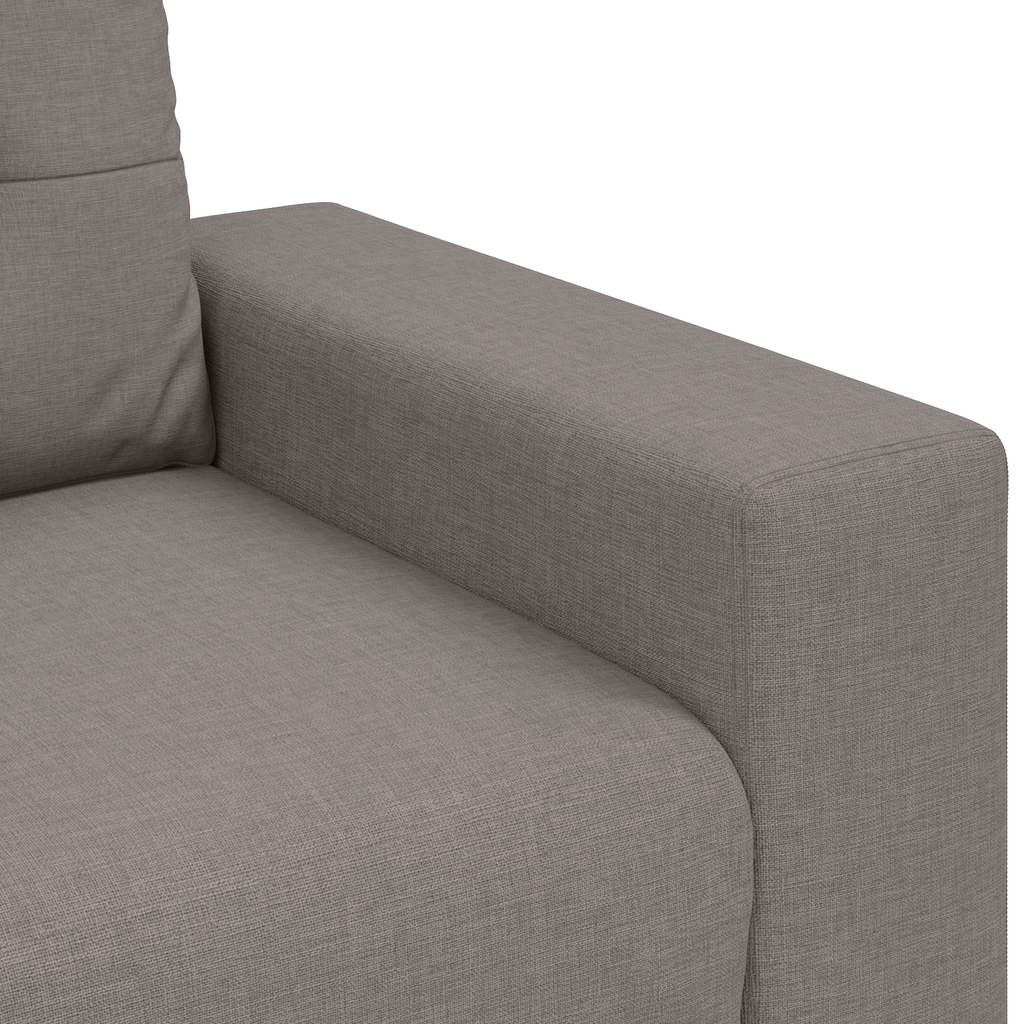 Ensemble de Canapés avec coussin avec oreiller Taupe tissu