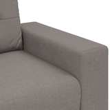 Ensemble de Canapés avec coussin avec oreiller Taupe tissu