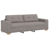 Ensemble de Canapés avec coussin avec oreiller Taupe tissu