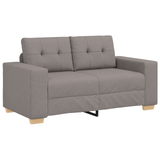 Ensemble de Canapés avec coussin avec oreiller Taupe tissu