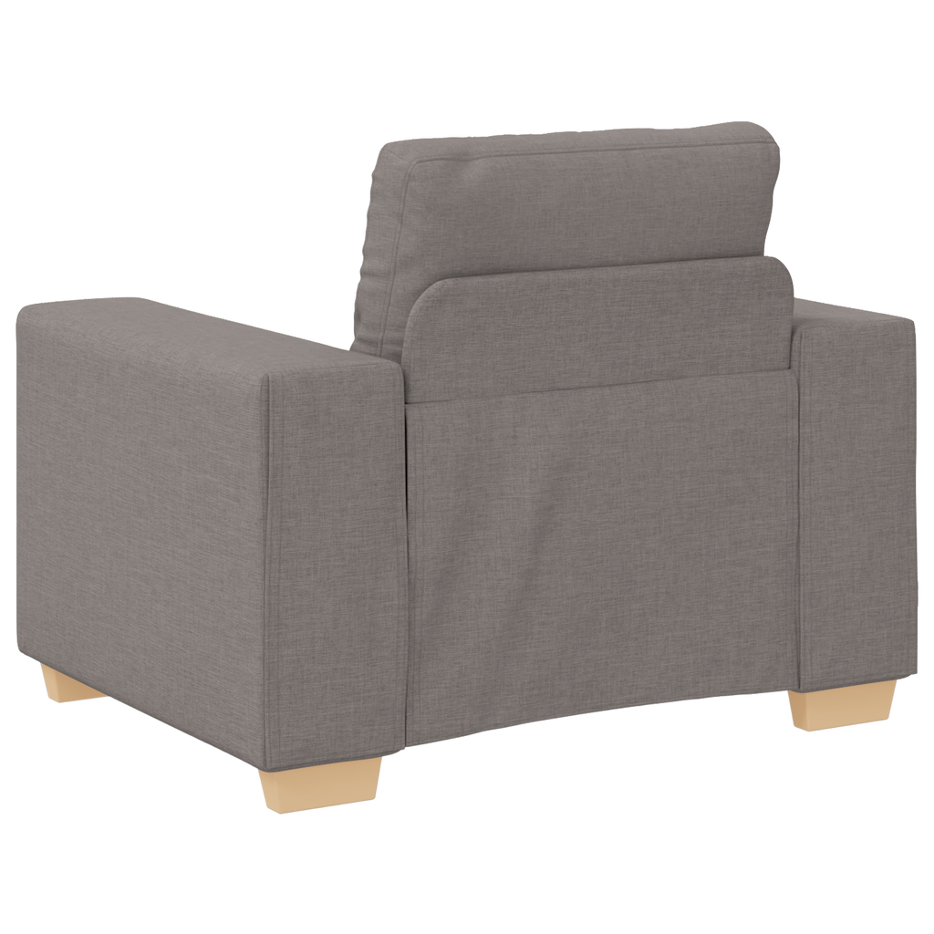 Ensemble de Canapés avec coussin avec oreiller Taupe tissu