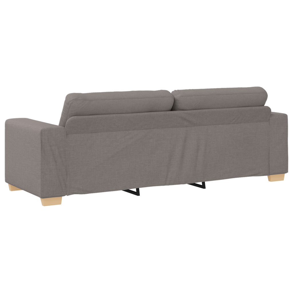 Ensemble de Canapés avec coussin avec oreiller Taupe tissu