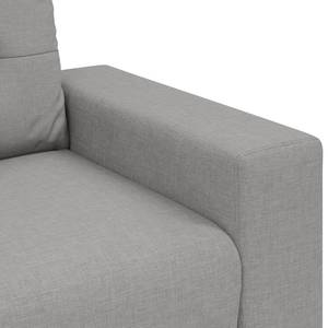 Ensemble de Canapés avec coussin avec oreiller Gris tissu