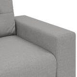 Ensemble de Canapés avec coussin avec oreiller Gris tissu