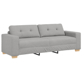 Ensemble de Canapés avec coussin avec oreiller Gris tissu
