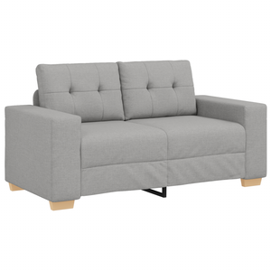 Ensemble de Canapés avec coussin avec oreiller Gris tissu
