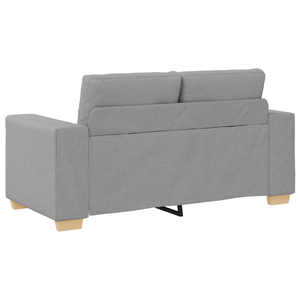 Ensemble de Canapés avec coussin avec oreiller Gris tissu