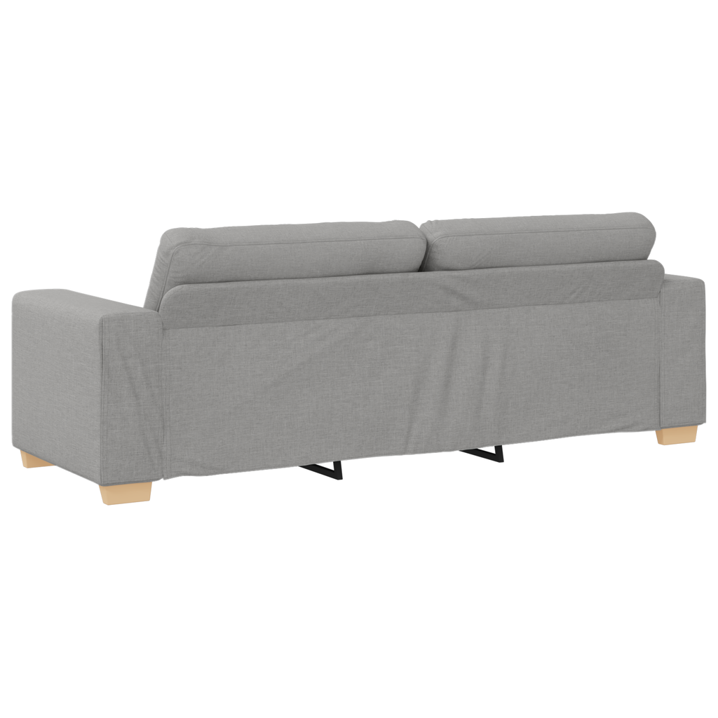 Ensemble de Canapés avec coussin avec oreiller Gris tissu