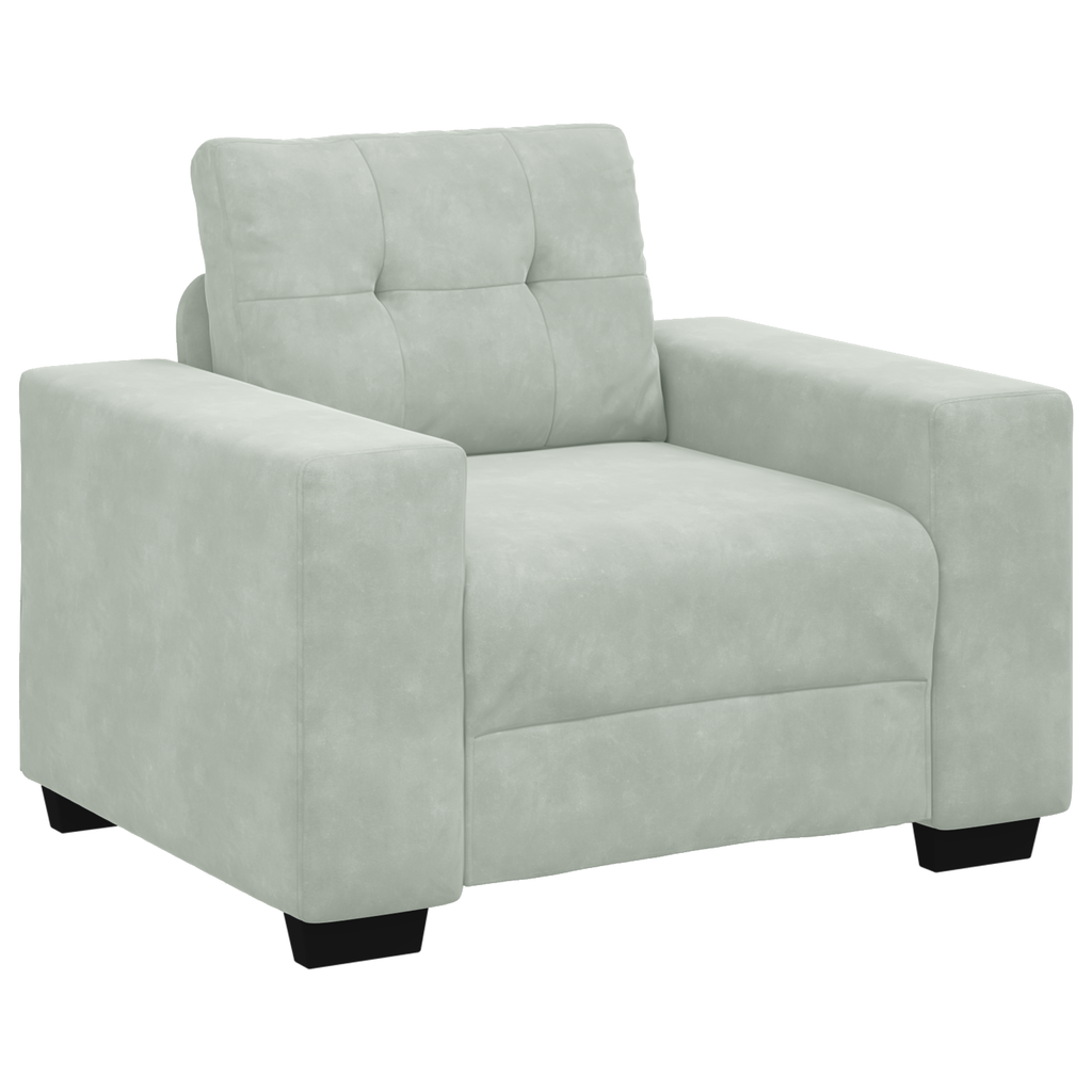 Ensemble de Canapés 3 pcs Gris 221 x 78 x 80 cm Velours