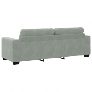 Ensemble de Canapés 3 pcs Gris 221 x 78 x 80 cm Velours