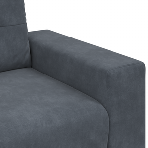Ensemble de Canapés 3 pcs Gris 221 x 78 x 80 cm Velours
