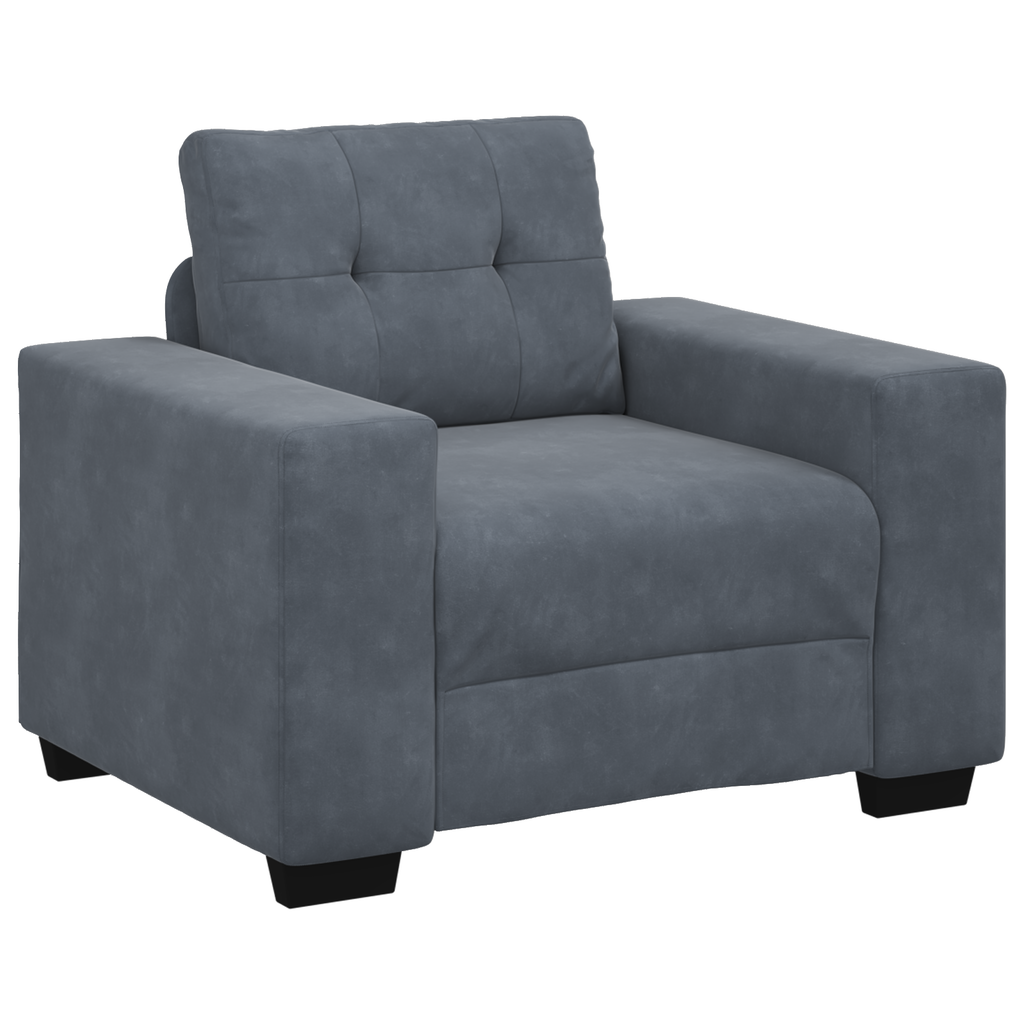 Ensemble de Canapés 3 pcs Gris 221 x 78 x 80 cm Velours