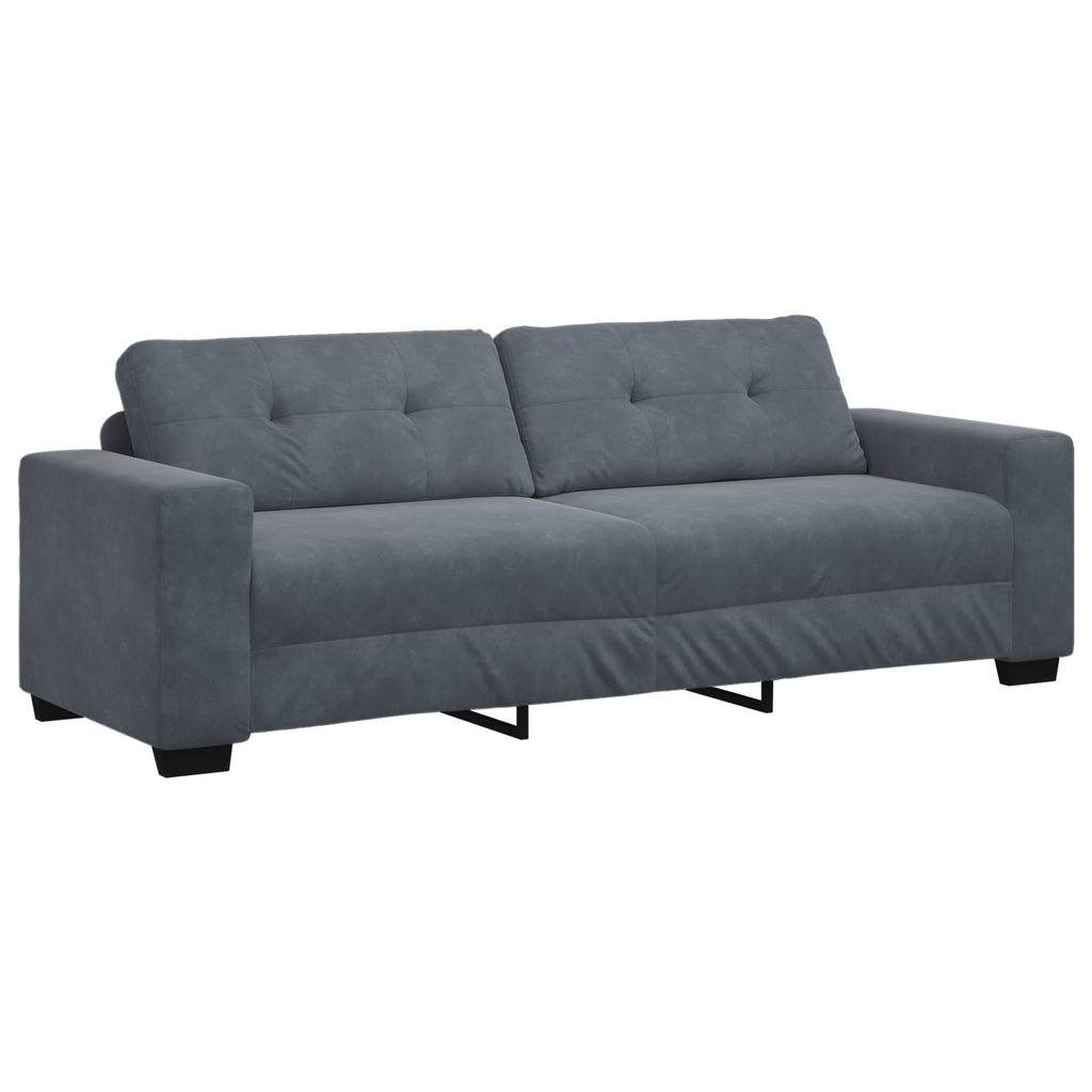Ensemble de Canapés 3 pcs Gris 221 x 78 x 80 cm Velours