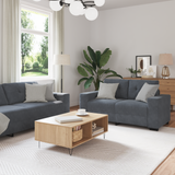 Ensemble de Canapés 3 pcs Gris 221 x 78 x 80 cm Velours