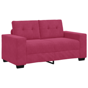 Ensemble de Canapés 3 pcs Bordeaux 221 x 78 x 80 cm Velours