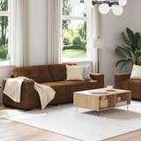 Canapé 2 pcs Marron 221 x 78 x 80 cm Faux cuir