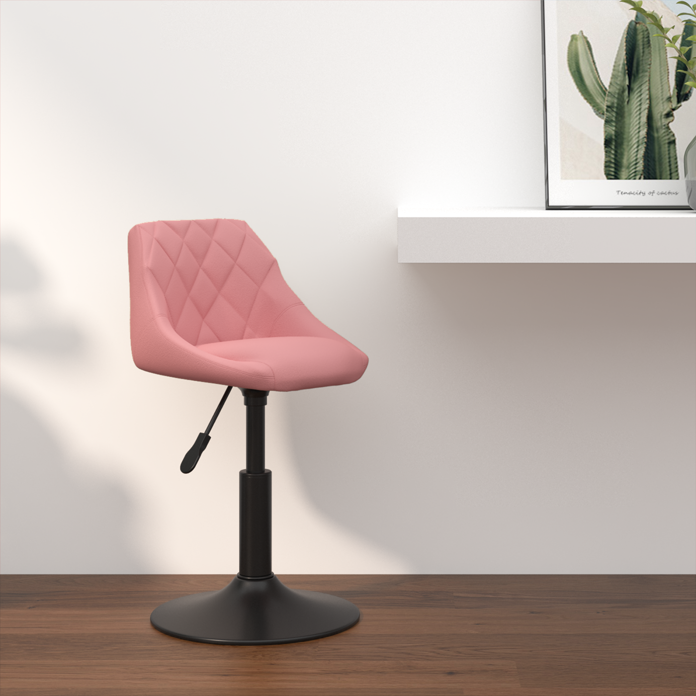 Tabouret de bar Rose 46 x 44 x (62.5-77.5) cm Faux cuir