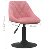 Tabouret de bar Rose 46 x 44 x (62.5-77.5) cm Faux cuir