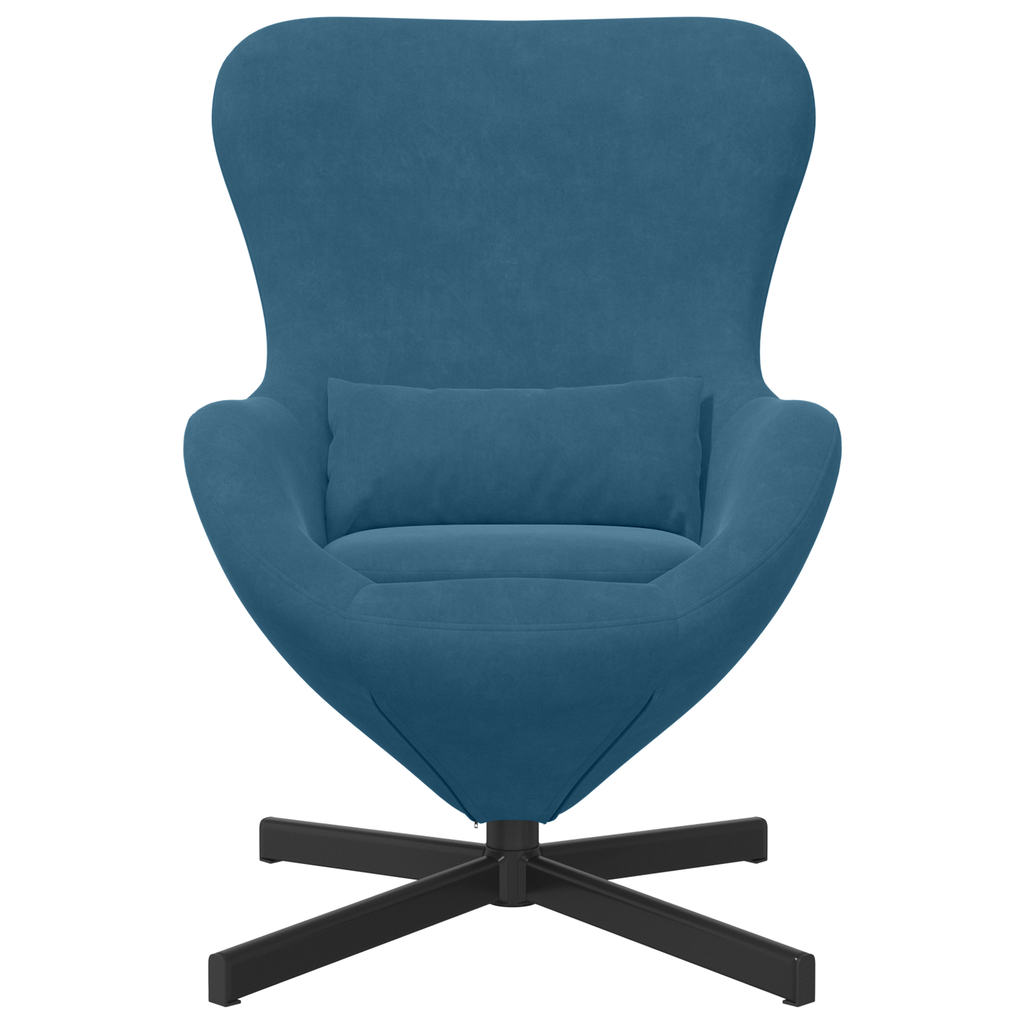 Fauteuil œuf Bleu 63 x 73 x 90 cm Velours