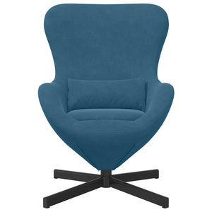 Fauteuil œuf Bleu 63 x 73 x 90 cm Velours