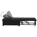 Canapé-Lit avec coussin Noir 67 x 194 x 82 cm Contreplaqué