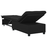 Canapé-Lit avec coussin Noir 67 x 194 x 82 cm Contreplaqué