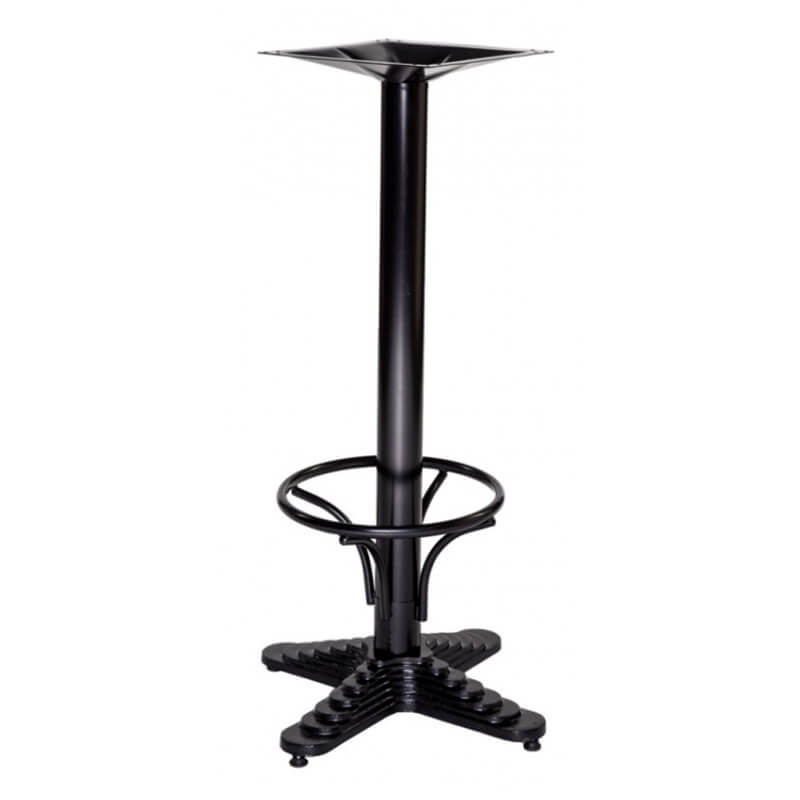 Table Haute De Café Madrid Noir 60×60 Hauteur 108